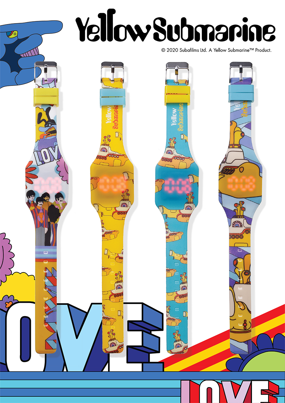 The Beatles Yellow Submarine Licensed LED Digital Watches
